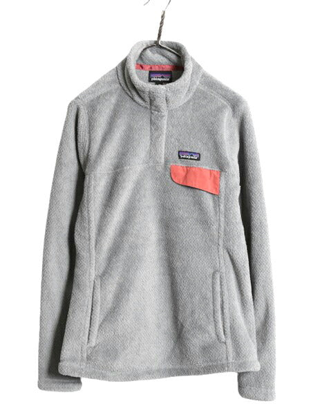 19年製 パタゴニア リツール スナップT プルオーバー ジャケット レディース М 古着 Patagonia フリース アウトドア ブルゾン ハイネック