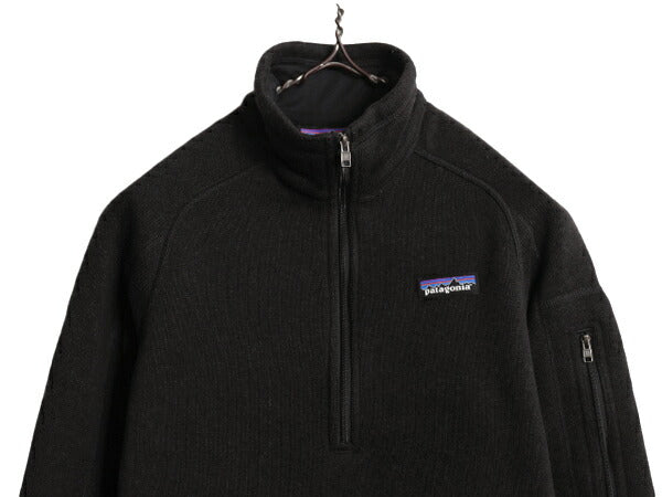17年製 パタゴニア ベターセーター ハーフジップ レディース S / Patagonia アウトドア フリース ジャケット プルオーバー ジャンパー 黒
