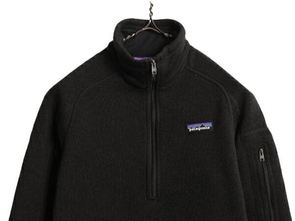 17年製 パタゴニア ベターセーター ハーフジップ レディース S / Patagonia アウトドア フリース ジャケット プルオーバー ジャンパー 黒