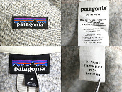 19年製 パタゴニア ベターセーター ジャケット レディース XS 古着 Patagonia アウトドア フリース フルジップ ブルゾン ニット ハイネック