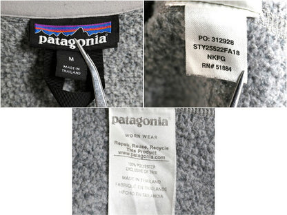 18年製 パタゴニア ベターセーター ハーフジップ メンズ M Patagonia アウトドア フリース ジャケット プルオーバー ハイネック ツートン