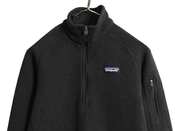 16年製 パタゴニア ベターセーター ハーフジップ レディース S 古着 Patagonia アウトドア フリース ジャケット プルオーバー ブルゾン 黒