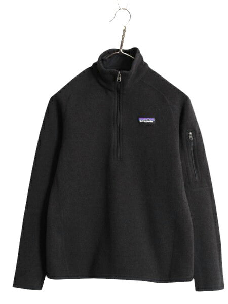 16年製 パタゴニア ベターセーター ハーフジップ レディース S 古着 Patagonia アウトドア フリース ジャケット プルオーバー ブルゾン 黒
