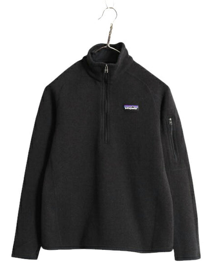 16年製 パタゴニア ベターセーター ハーフジップ レディース S 古着 Patagonia アウトドア フリース ジャケット プルオーバー ブルゾン 黒