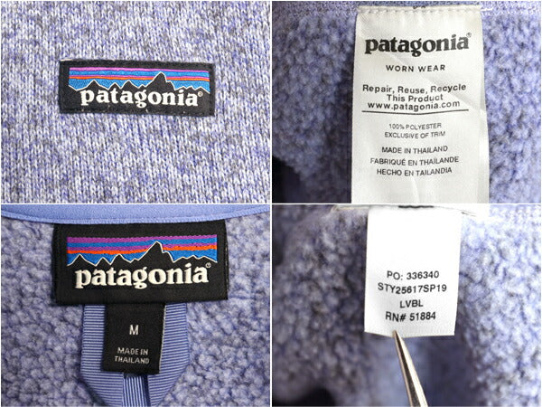 19年製 パタゴニア ベターセーター ハーフジップ レディース М 古着 Patagonia アウトドア フリース ジャケット プルオーバー ジャンパー