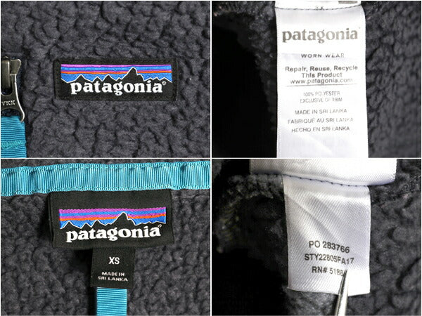 17年製 パタゴニア レトロ パイル フーディ ジャケット レディース XS / Patagonia フルジップ フリース パーカー ジャンパー アウトドア