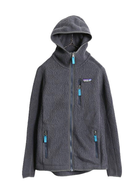 17年製 パタゴニア レトロ パイル フーディ ジャケット レディース XS / Patagonia フルジップ フリース パーカー ジャンパー アウトドア