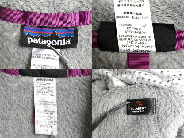 14年製 パタゴニア リツール スナップT プルオーバー ジャケット レディース XS / Patagonia フリース アウトドア ブルゾン ハイネック 灰