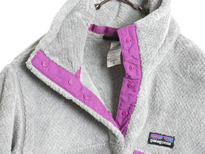 14年製 パタゴニア リツール スナップT プルオーバー ジャケット レディース XS / Patagonia フリース アウトドア ブルゾン ハイネック 灰