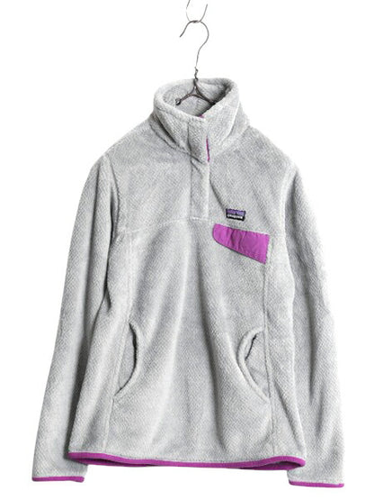 14年製 パタゴニア リツール スナップT プルオーバー ジャケット レディース XS / Patagonia フリース アウトドア ブルゾン ハイネック 灰