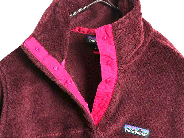 15年製 パタゴニア リツール スナップT プルオーバー ジャケット レディース S / 古着 Patagonia フリース アウトドア ブルゾン ハイネック