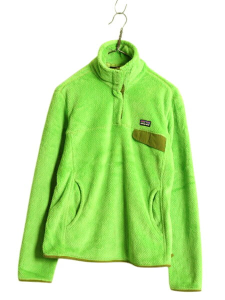 13年製 パタゴニア リツール スナップT プルオーバー ジャケット レディース M 古着 Patagonia フリース アウトドア ブルゾン ハイネック