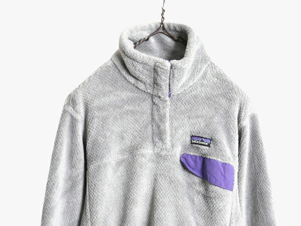 15年製 パタゴニア リツール スナップT プルオーバー ジャケット レディース L / Patagonia フリース アウトドア ブルゾン ハイネック 灰