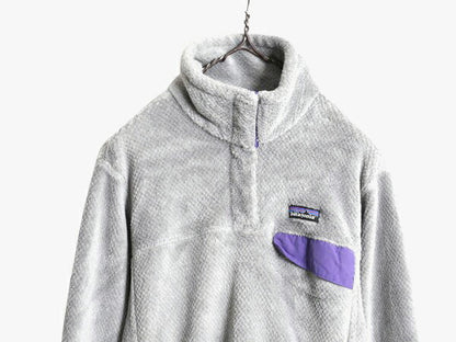 15年製 パタゴニア リツール スナップT プルオーバー ジャケット レディース L / Patagonia フリース アウトドア ブルゾン ハイネック 灰