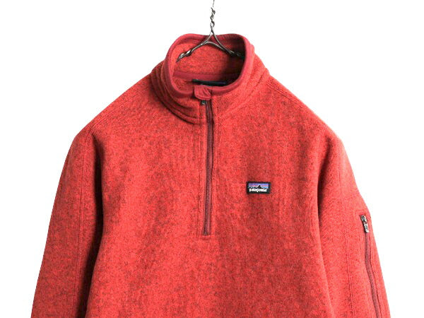 14年製 パタゴニア ベターセーター ハーフジップ レディース S 古着 Patagonia アウトドア フリース ジャケット プルオーバー ブルゾン 赤