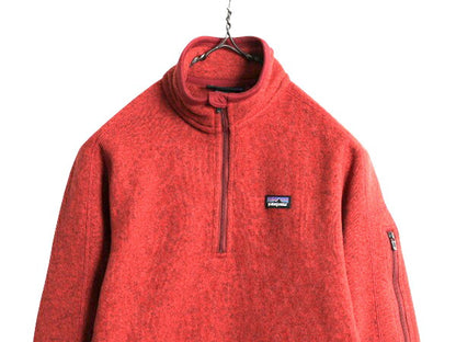 14年製 パタゴニア ベターセーター ハーフジップ レディース S 古着 Patagonia アウトドア フリース ジャケット プルオーバー ブルゾン 赤