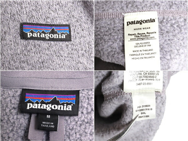 18年製 パタゴニア ベターセーター ハーフジップ レディース М 古着 Patagonia アウトドア フリース ジャケット プルオーバー ジャンパー