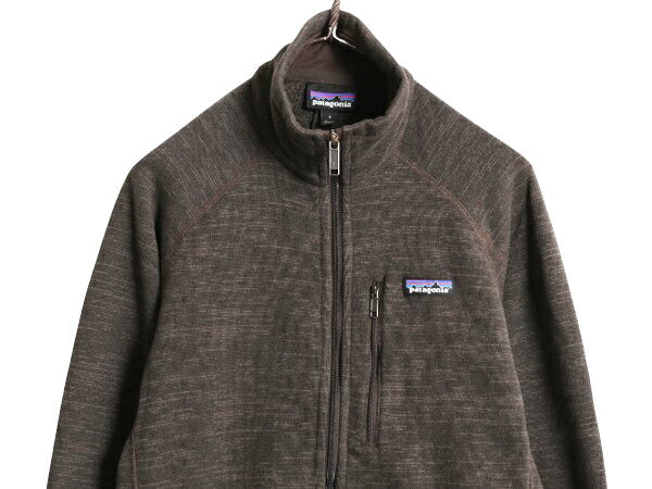 18年製 パタゴニア ベターセーター ジャケット メンズ S / 古着 Patagonia アウトドア フリース ニット フルジップ ブルゾン ハイネック 茶