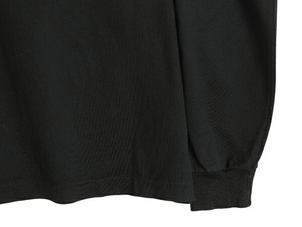 90s USA製 ランズエンド タートルネック 長袖 Tシャツ メンズ L / オールド ロンT スムース ストレッチ コットン 無地 カットソー ブラック