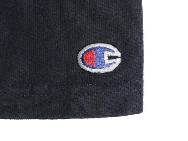 90s USA製 チャンピオン フード パーカー メンズ M / オールド ヘビーウェイト フード付き 長袖 Tシャツ ロンT プルオーバー 紺 スクリプト
