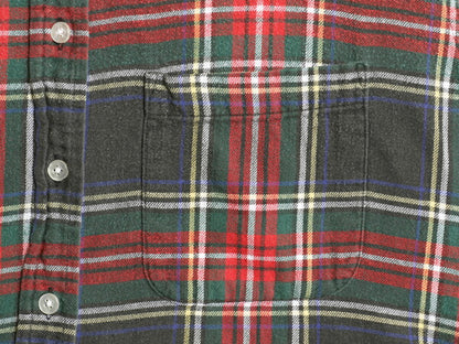 80s USA製 エルエルビーン チェック 長袖 フランネル シャツ レディース M 程/ ヴィンテージ コットン 長袖シャツ ネルシャツ マルチカラー