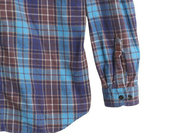 エルエルビーン チェック 長袖 ボタンダウン フランネル シャツ メンズ L 古着 長袖シャツ BD ネルシャツ コットン マルチカラー ゆったり