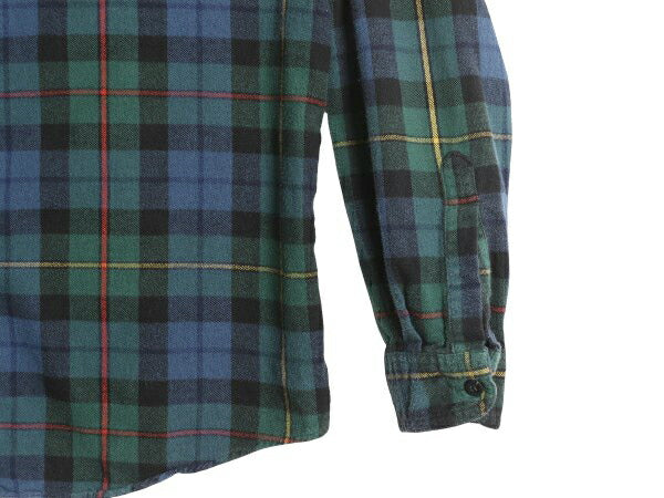 エルエルビーン チェック 長袖 ボタンダウン フランネル シャツ メンズ L 古着 BD 長袖シャツ ネルシャツ コットン マルチカラー ゆったり