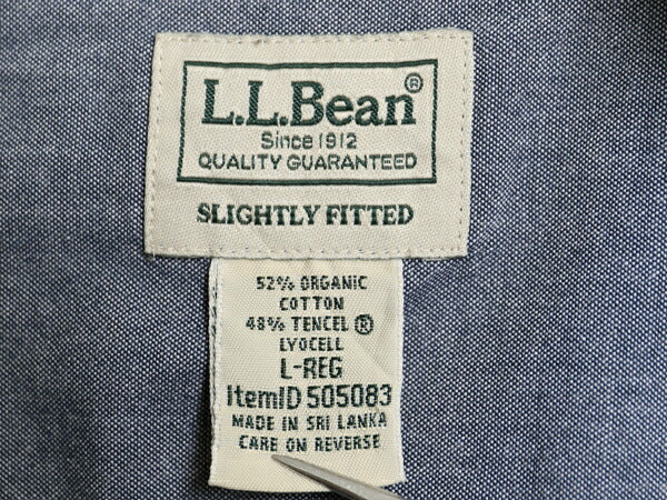 エルエルビーン チェック 長袖 ボタンダウン フランネル シャツ メンズ L 古着 長袖シャツ ネルシャツ オーガニック コットン マルチカラー