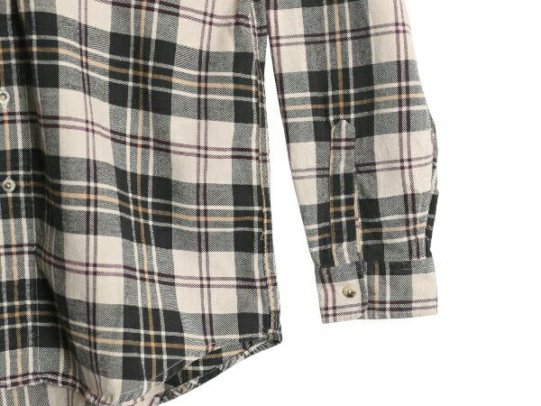 90s エルエルビーン チェック 長袖 フランネル シャツ メンズ L 古着 オールド  長袖シャツ コットン ネルシャツ マルチカラー ゆったり