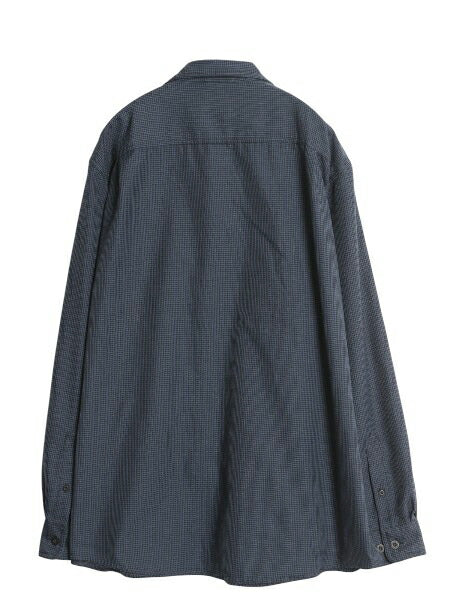 エルエルビーン 千鳥格子 チェック 長袖 シャツ メンズ XL / 大きいサイズ シンプル ゆったり ポケット付き ヘビーウェイト ポリエステル