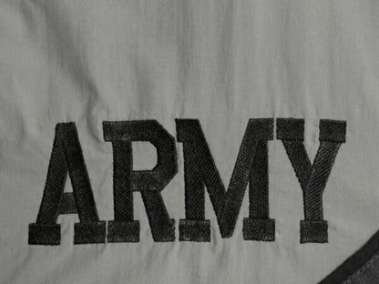 90s 米軍実物 US ARMY ナイロン トレーニング ジャケット SMALL SHORT 99年製 オールド ミリタリー IPFU 軍物 ブルゾン ジャンパー グレー