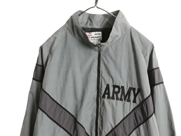 00s 米軍実物 US ARMY ACU 迷彩 リフレクター ナイロン トレーニング ジャケット MEDIUM REGULAR / 05年製 オールド ミリタリー IPFU 軍物