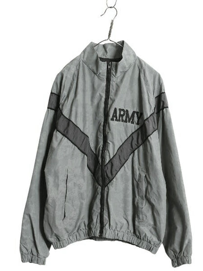 米軍実物 US ARMY ACU 迷彩 リフレクター ナイロン トレーニング ジャケット MEDIUM REGULAR / 古着 09年製 ミリタリー ブルゾン IPFU 軍物