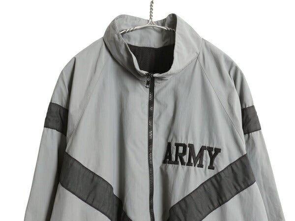 90s 米軍実物 US ARMY ナイロン トレーニング ジャケット X-LARGE REGULAR 99年製 オールド ミリタリー IPFU 軍物 大きいサイズ ジャンパー