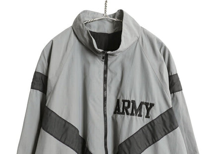 90s 米軍実物 US ARMY ナイロン トレーニング ジャケット X-LARGE REGULAR 99年製 オールド ミリタリー IPFU 軍物 大きいサイズ ジャンパー