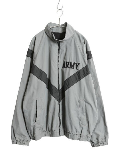 90s 米軍実物 US ARMY ナイロン トレーニング ジャケット X-LARGE REGULAR 99年製 オールド ミリタリー IPFU 軍物 大きいサイズ ジャンパー