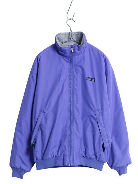 90s USA製 ★ パタゴニア シェルド シンチラ ジャケット レディース L メンズ S / オールド 90年製 ナイロン 裏 フリース ブルゾン 廃盤 紫