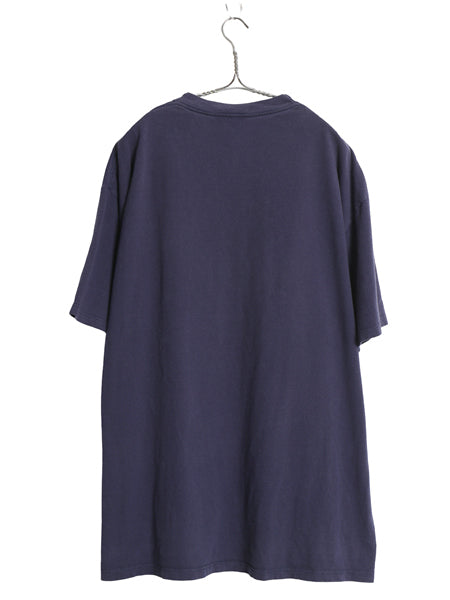 90s USA製 ジャージーズ 無地 半袖 Tシャツ メンズ XL / オールド ヘビーウェイト コットン カットソー ブランク トップス 大きいサイズ 紺