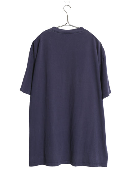 90s USA製 ジャージーズ 無地 半袖 Tシャツ メンズ XL / オールド ヘビーウェイト コットン カットソー ブランク トップス 大きいサイズ 紺