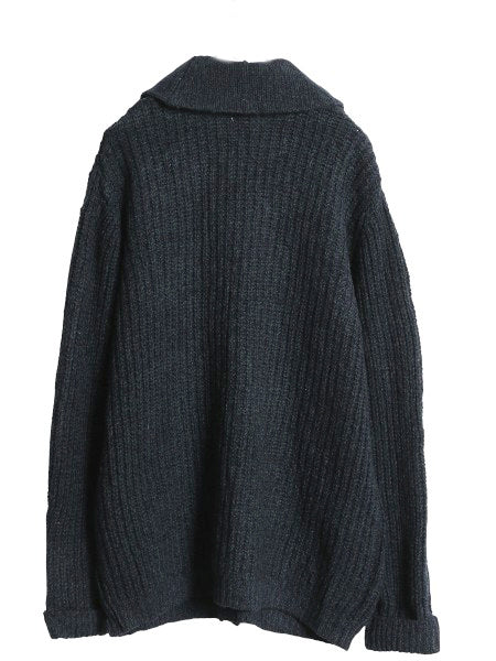 エルエルビーン ショールカラー ニット カーディガン メンズ L / アウトドア ラム ウール セーター 前開き ヘビーウェイト ポケット付き 