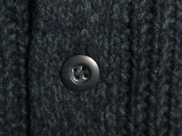 エルエルビーン ショールカラー ニット カーディガン メンズ L / アウトドア ラム ウール セーター 前開き ヘビーウェイト ポケット付き 