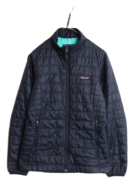 パタゴニア ナノ パフ ジャケット レディース XS アウトドア 17年製 中綿 ナイロン キルティング フルジップ パッカブル ブルゾン 軽量 紺