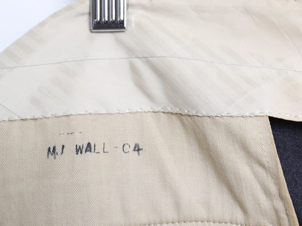 60s ウール スラックス パンツ メンズ 実寸 32 31 / 古着 ヴィンテージ ツータック ストレート トラウザー きれいめ シンプル タロン 濃灰