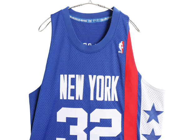 ニューヨーク ネッツ メッシュ タンクトップ メンズ L 大きめ XXXL 程/ NBA オフィシャル アディダス ユニフォーム バスケ 星 大きいサイズ