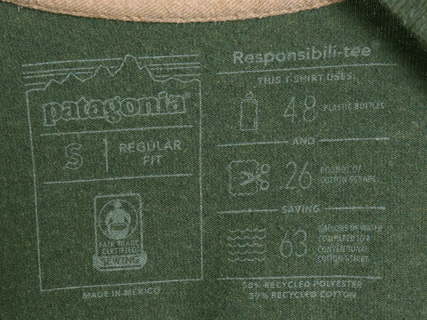 パタゴニア 両面 プリント 長袖 Tシャツ メンズ S / 19年製 アウトドア ロンT ロングスリーブ P6 バックプリント ボックスロゴ カットソー