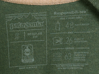 パタゴニア 両面 プリント 長袖 Tシャツ メンズ S / 19年製 アウトドア ロンT ロングスリーブ P6 バックプリント ボックスロゴ カットソー