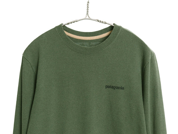パタゴニア 両面 プリント 長袖 Tシャツ メンズ S / 19年製 アウトドア ロンT ロングスリーブ P6 バックプリント ボックスロゴ カットソー