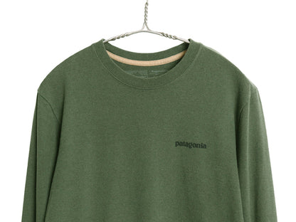 パタゴニア 両面 プリント 長袖 Tシャツ メンズ S / 19年製 アウトドア ロンT ロングスリーブ P6 バックプリント ボックスロゴ カットソー