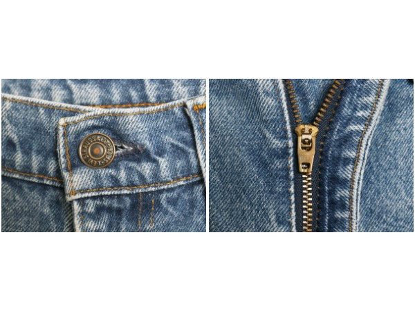 80s USA製 リーバイス ブーツカット デニム パンツ 実寸 34 29 ヴィンテージ フレア ジーンズ ジーパン ヒゲ アタリ ボトムス オレンジタブ
