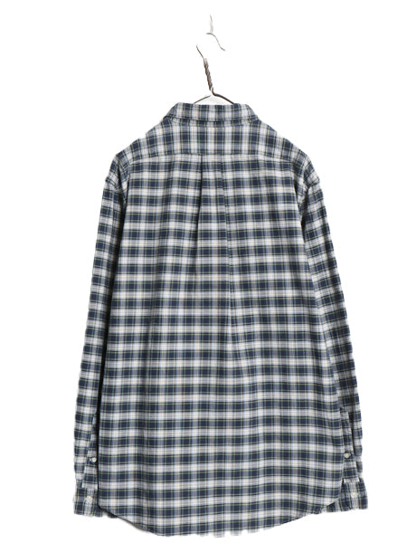 00s ラルフローレン チェック 長袖 ボタンダウン シャツ メンズ XL オールド ポロ 長袖シャツ オックスフォード 大きいサイズ マルチカラー